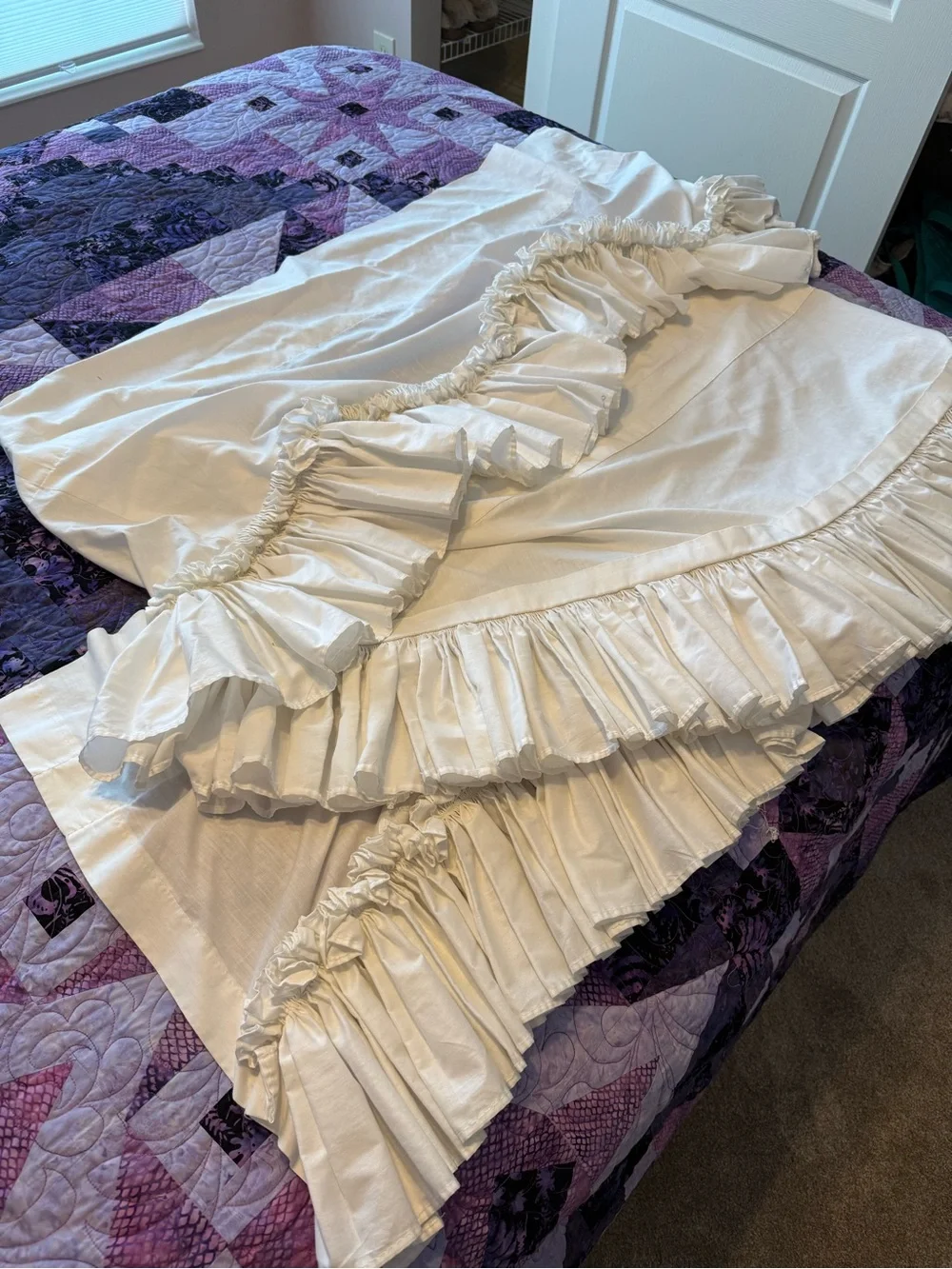 Neutral white Window Valance